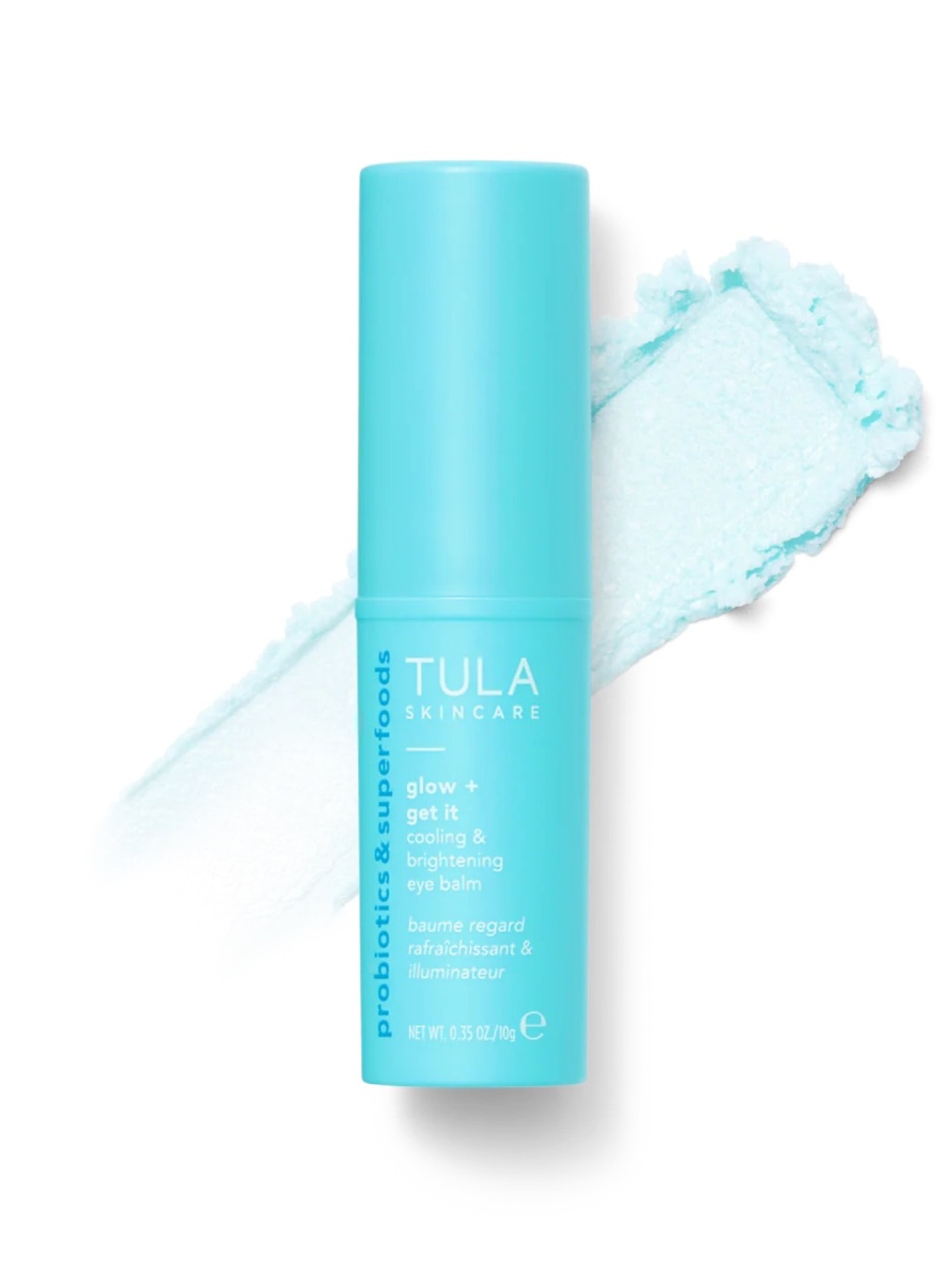 Tula Skincare Glow + Get It Cooling & Brightening Eye Balm — aqua